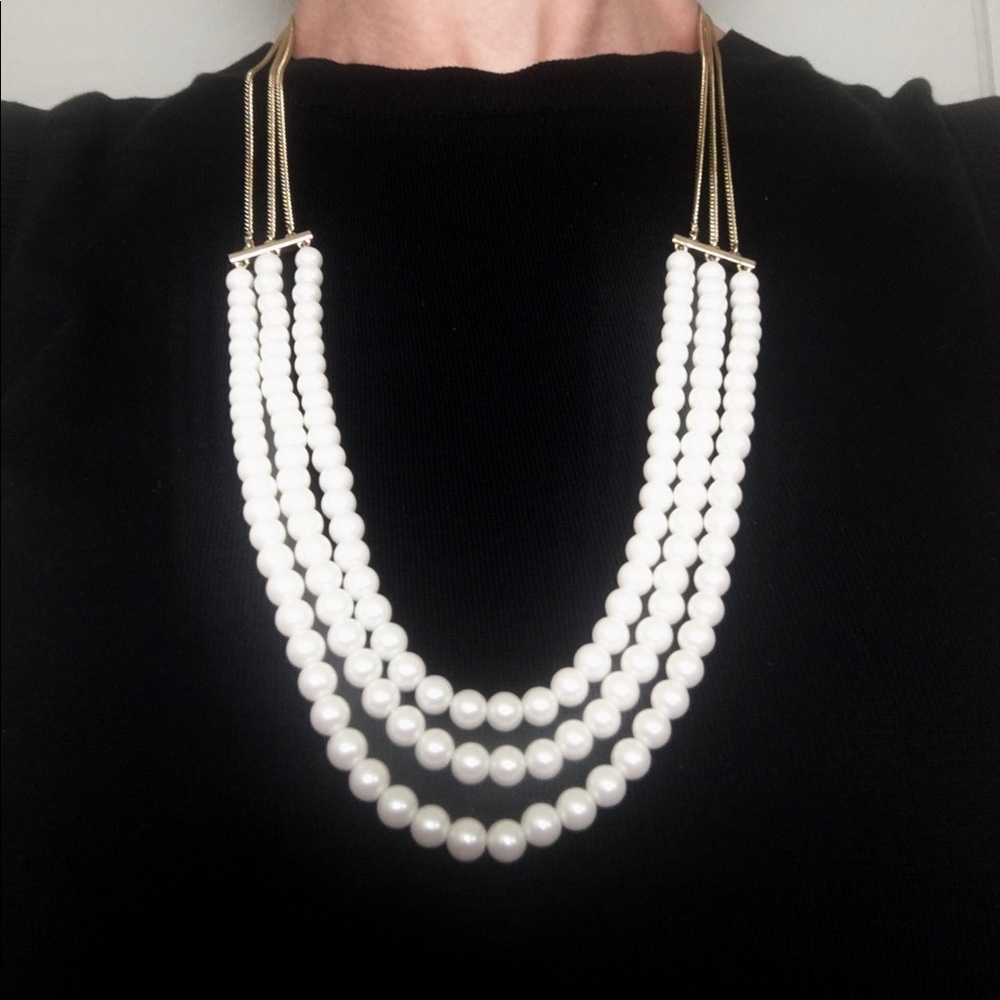 Ann Taylor Triple Strand Necklace